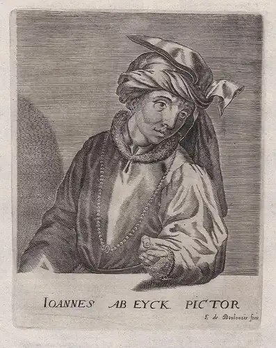 Ioannes ab Eyck Pictor- Jan van Eyck (c.1390-1441) painter peintre Maler Portrait
