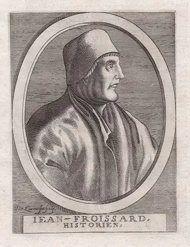 Jean-Froissart, Historien - Jean Froissart (c.1337-1405) historian chroniquer Portrait