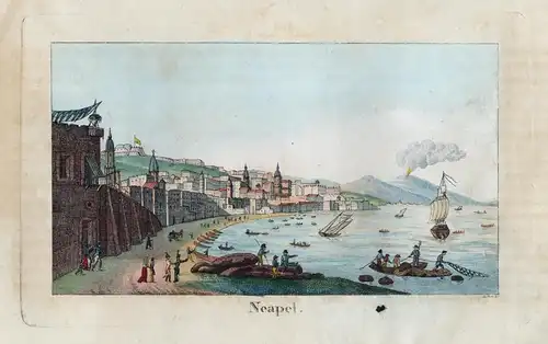Neapel - Napoli Naples Neapel Italia Italy Italien incisione