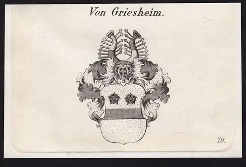 Von Griesheim - Wappen coat of arms