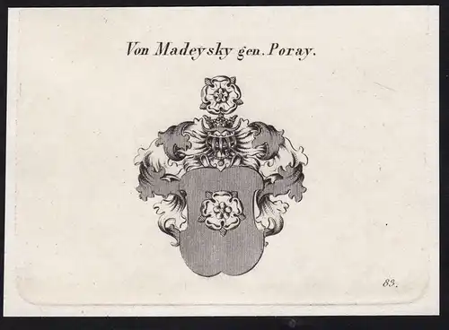 Von Madeysky gen. Poray - Wappen coat of arms