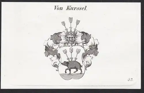Von Kurssel - Wappen coat of arms