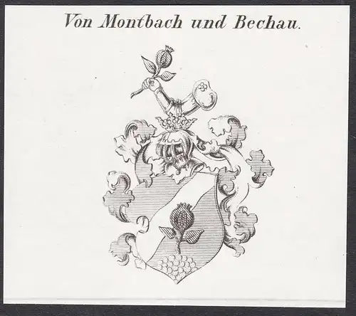 Von Montbach und Bechau - Wappen coat of arms
