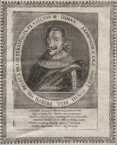 Iohann Aldringer. S. Caes. Maiest. Consil. Bell. Tribun... - Johann von Aldringen (1558-1634) Feldmarschall Ge
