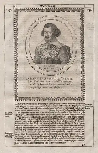 Iohann Freyherr von Werth - Johann von Werth (1591-1652) Jan Jean Feldherr commander gravure Portrait