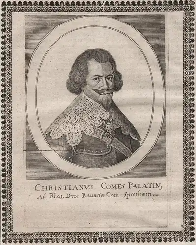 Christianus comes palatin - Christian I. Pfalz-Birkenfeld-Bischweiler (1598-1654) Pfalzgraf Portrait