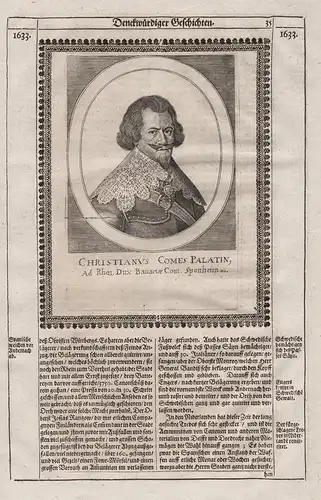 Christianus comes palatin - Christian I. Pfalz-Birkenfeld-Bischweiler (1598-1654) Pfalzgraf Portrait