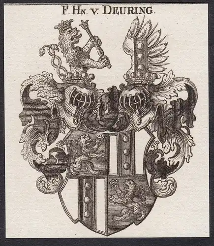 F.Hn.v. Deuring - Wappen coat of arms