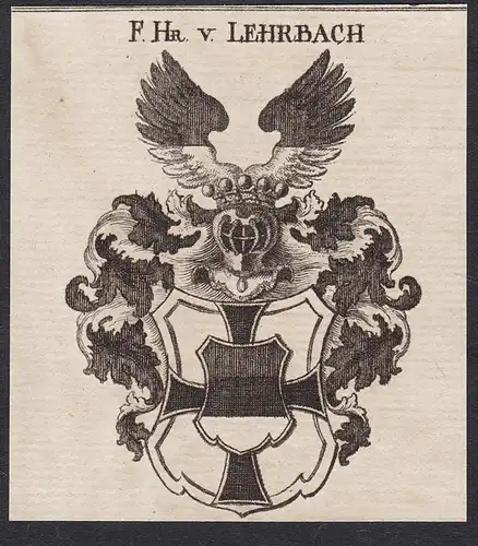 F.Hr. v. Lehrbach - Wappen coat of arms