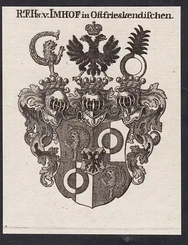 R.F.Hn. v. Imhof im Ostfrieslaendischen - Ostfriesland Wappen coat of arms