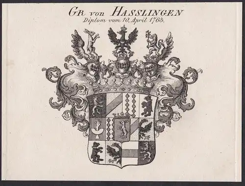 Gr. von Hasslingen - Wappen coat of arms