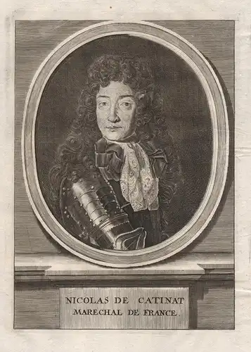 Nicolas de Catinat - Nicolas de Catinat de La Fauconnerie (1637-1712) Seigneur de Saint-Gratien gravure Portra