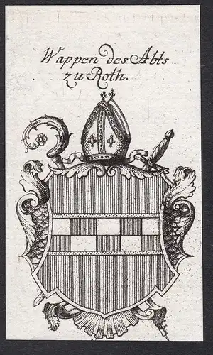 Wappen des Abts zu Roth - Wappen coat of arms