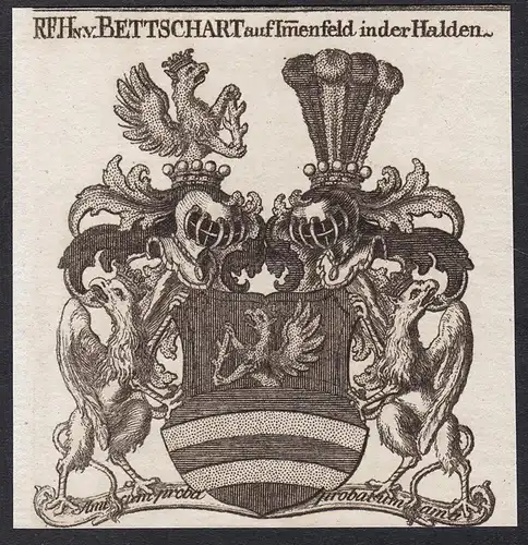RF.Hn.v. Bettschart auf Imenfeld in der Halden - Wappen coat of arms
