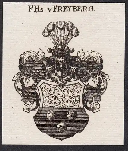 F.Hn.v. Freyberg - Wappen coat of arms
