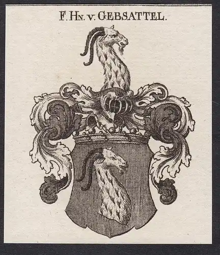 F.Hn.v. Gebsattel - Wappen coat of arms