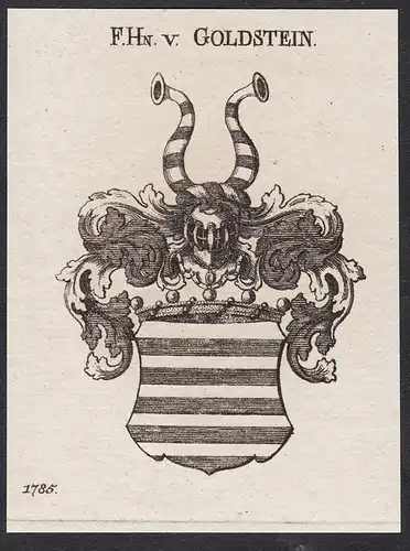 F.Hn.v. Goldstein - Wappen coat of arms