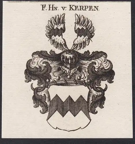 F.Hn.v. Kerpen - Wappen coat of arms