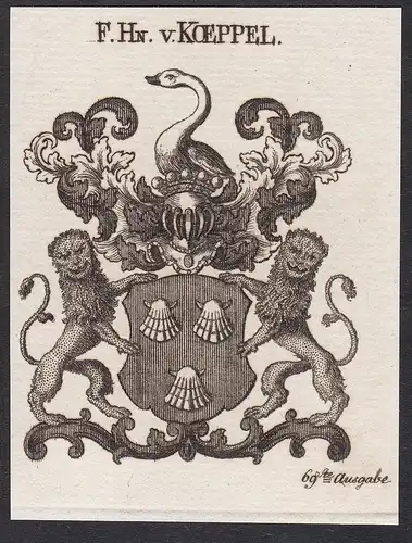F.Hn.v. Koeppel - Wappen coat of arms