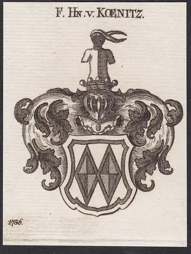 F.Hn.v. Koenitz - Wappen coat of arms