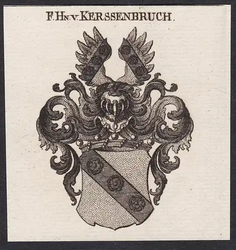 F.Hn.v.Kerssenbruch - Wappen coat of arms