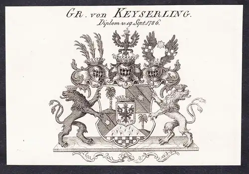 Gr. von Keyserling -  Wappen coat of arms
