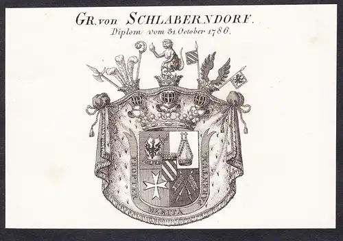 Gr. von Schlaberndorf -  Wappen coat of arms