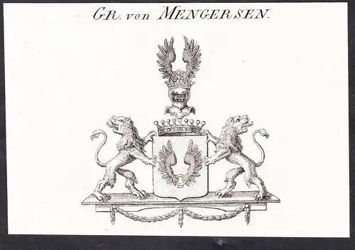 Gr. von Mengersen -  Wappen coat of arms