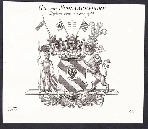 Gr. von Schlabrendorf -  Wappen coat of arms