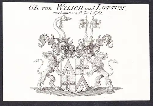Gr. von Wylich und Lottum -  Wappen coat of arms