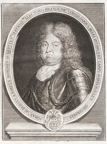 Johan.s Albertus A. Barfus Dominus in Quitten.en... - Hans Albrecht von Barfus (1635-1704) Generalfeldmarschal