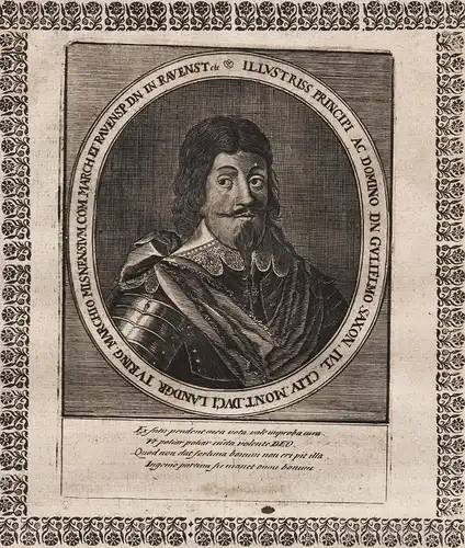 Illustriss Principi ac. Domino Dn. Gulielmo Saxon... - Wilhelm von Sachsen-Weimar (1598-1662) Herzog Portrait