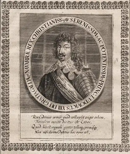 Serenissim. Ac Potentissim Princeps Ludovicus XIII. ... - Ludwig XIII. (1601-1643) Louis XIII  king König roi
