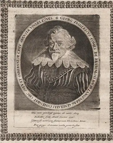 Georg Fridericus comes de Hohenloh. Dn. in Langenberg... - Georg Friedrich Hohenlohe-Neuenstein-Weikersheim (1