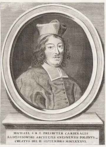 Michael S. R . E . Presbyter Cardinalis Radzieiowski - Michael Stephan Radziejowski (1645-1705) Polska Polen P