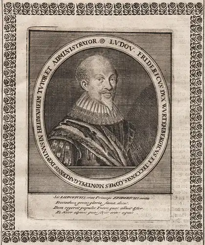 Ludov. Fridericus dux Wurtembergicus... - Ludwig Friedrich Württemberg-Mömpelgard (1586-1631) Herzog Portrait