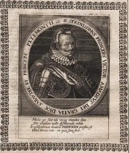 Serenissimus Princeps Victor Amadeus dei Gratia Dux Sabaudiae Princeps Petemontii - Vittorio Amadeo I di Savoi