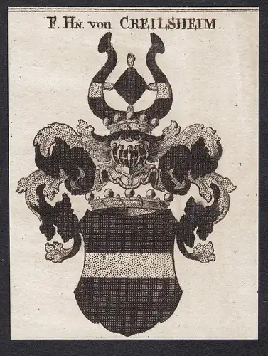 F. Hn. von Creilsheim  - Wappen coat of arms