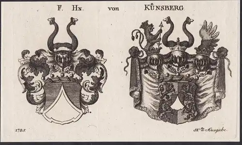 F. Hn. von Künsberg - Wappen coat of arms