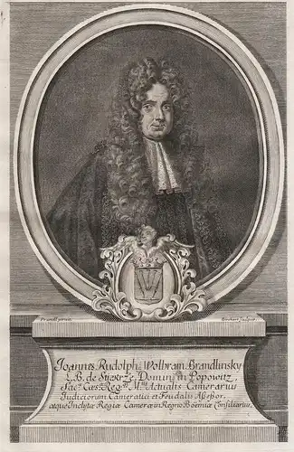 Joannes Rudolph Wolbram Brandlinsky - Johann Rudolf Walram von Brandlinsky Stiekrze Böhmen Papitz Kolkwitz Por