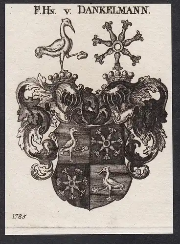 F.Hn. v. Dankelmann - Wappen coat of arms