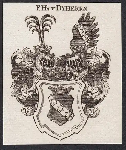F.Hn. v. Dyherrn - Wappen coat of arms