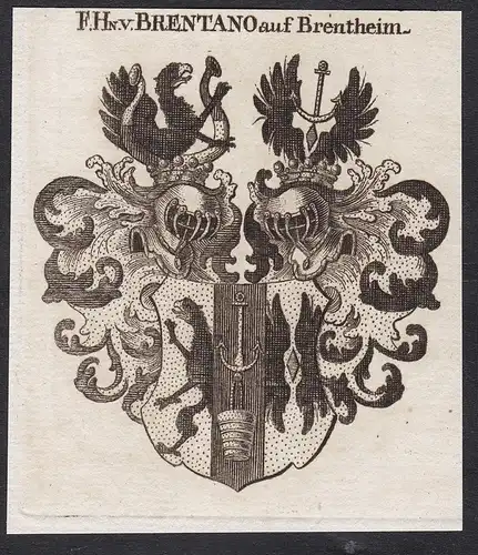 F.Hn. v. Brentano auf Brentheim - Wappen coat of arms