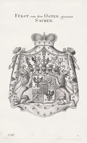 Fürst von der Osten,genannt Sacken -  Wappen coat of arms