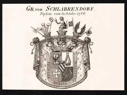 Gr. von Schlabrendorf -  Wappen coat of arms