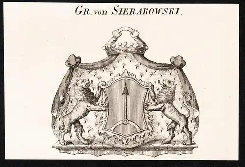 Gr. von Sierakowski -  Wappen coat of arms