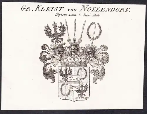 Gr. Kleist von Nollendorf -  Wappen coat of arms