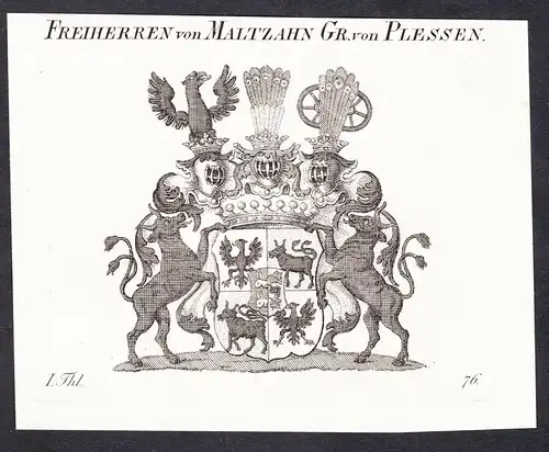 Freiherren von Maltzahn Gr. von Plessen -  Wappen coat of arms
