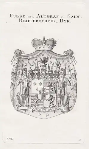 Fürst und Altgraf zu Salm_Reifferscheid_Dyk -  Wappen coat of arms