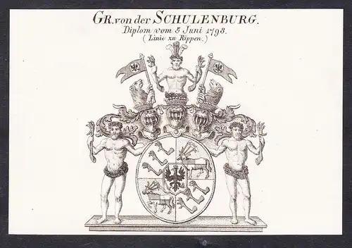Gr. von der Schulenburg -  Wappen coat of arms